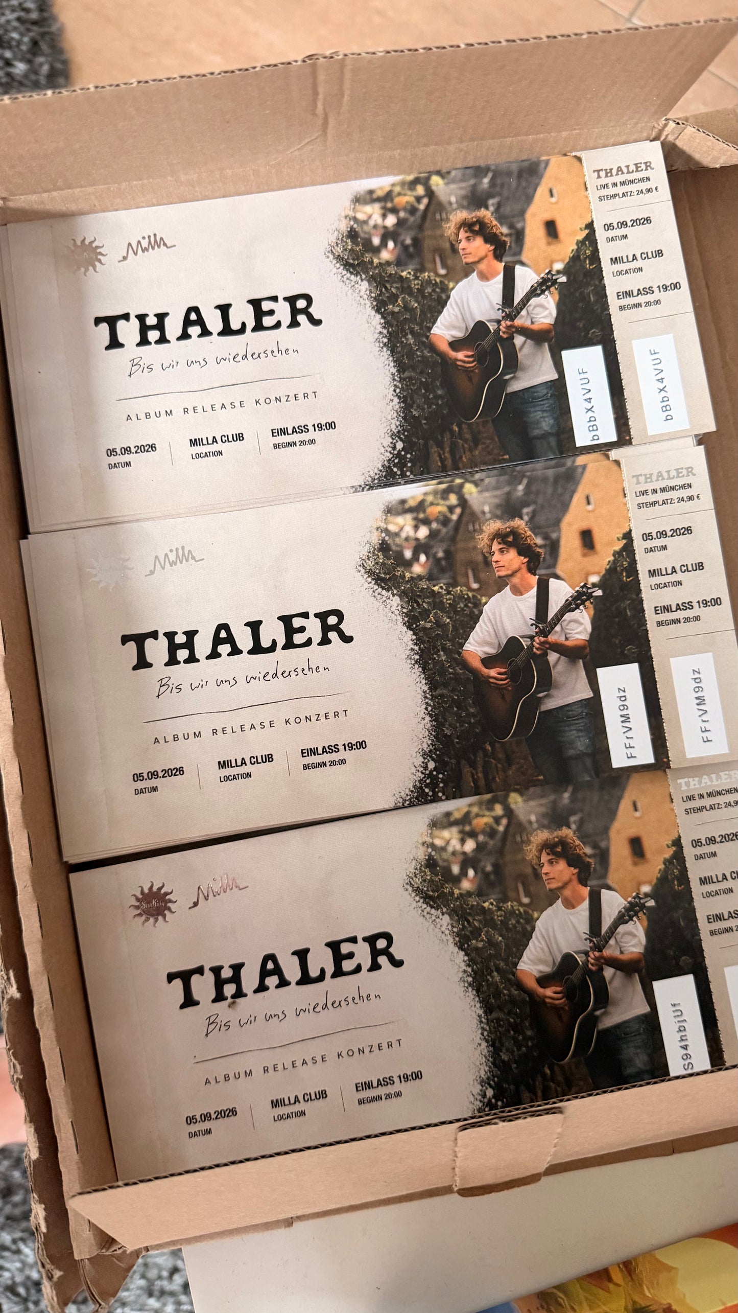 Thaler Album Release Konzert 05.09.26 Milla Club München